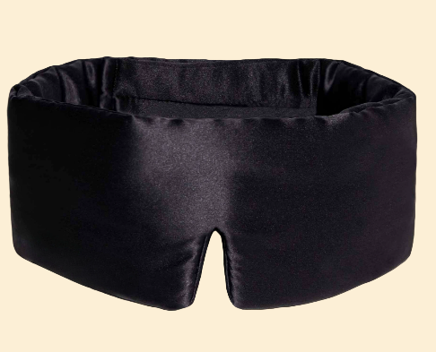 Zijde Slaapmasker – Ultieme Verduistering & Haarbescherming – Perfect voor Moeizame Slapers