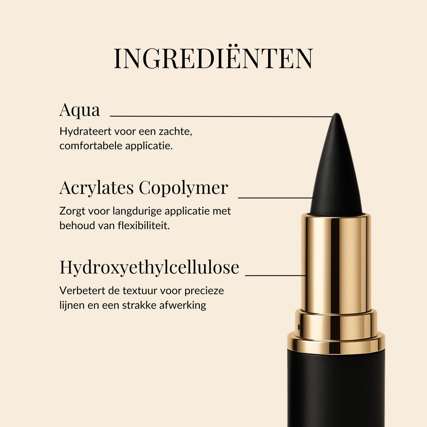Vurnomi  24H Matte Eyeliner – Waterproof & Intens Zwart