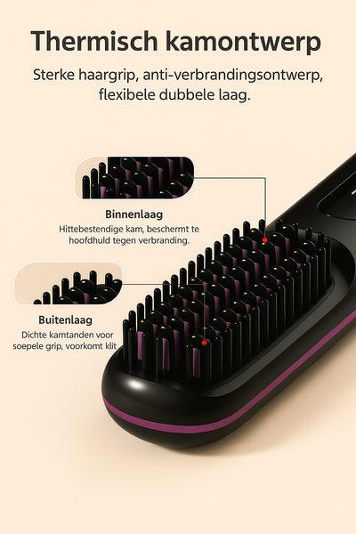 VURNOMI Draadloze Stijlborstel – snel, glad & moeiteloos!