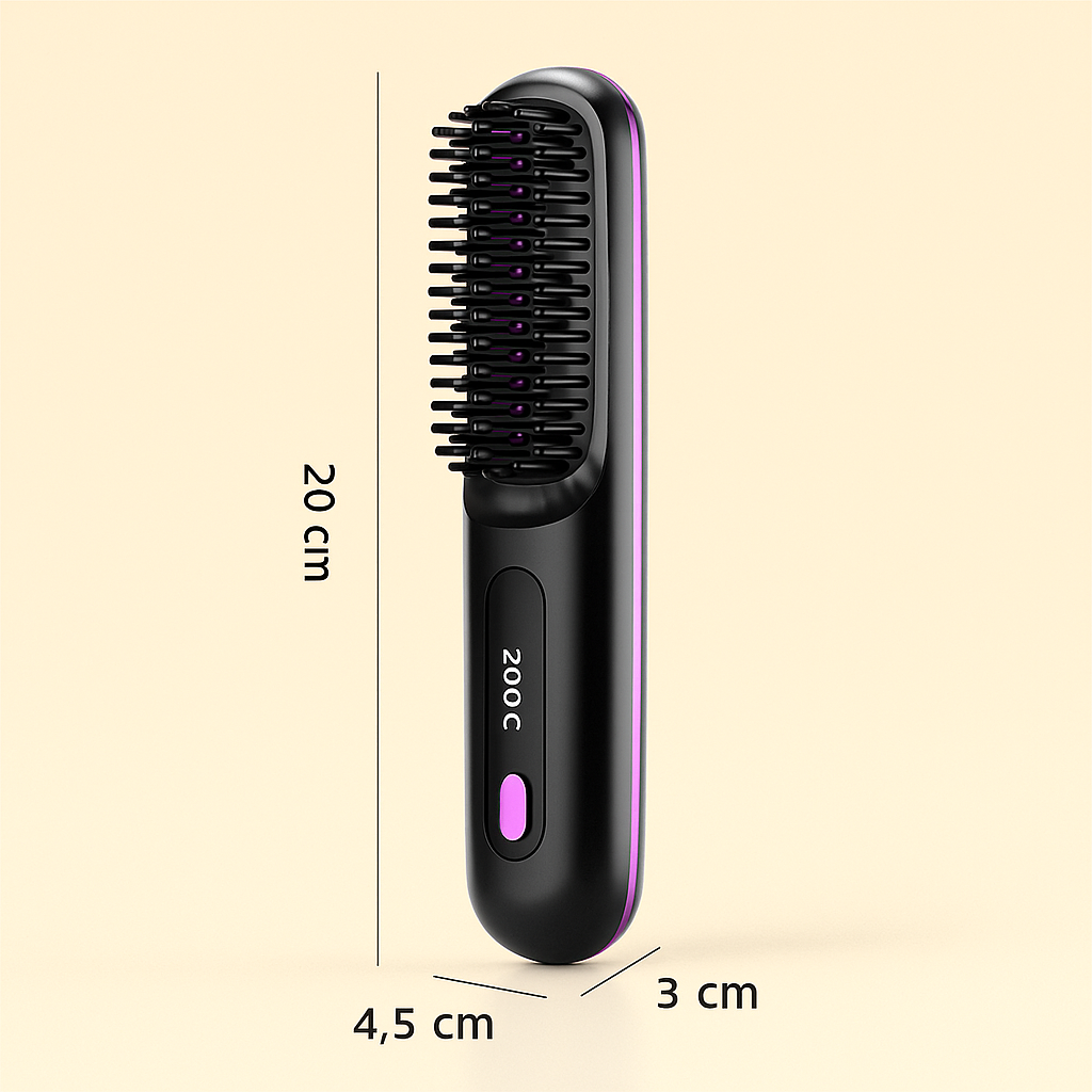 VURNOMI Draadloze Stijlborstel – snel, glad & moeiteloos!