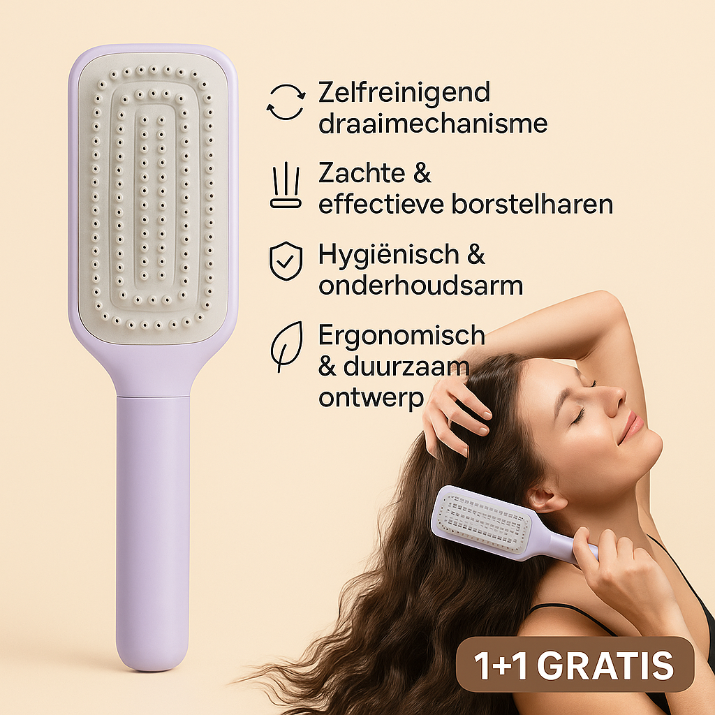 RotateClean™ Magic Brush – Draai, Klik & Haar Is Weg