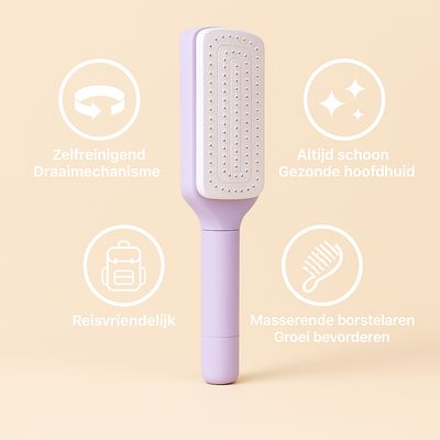 RotateClean™ Magic Brush – Draai, Klik & Haar Is Weg
